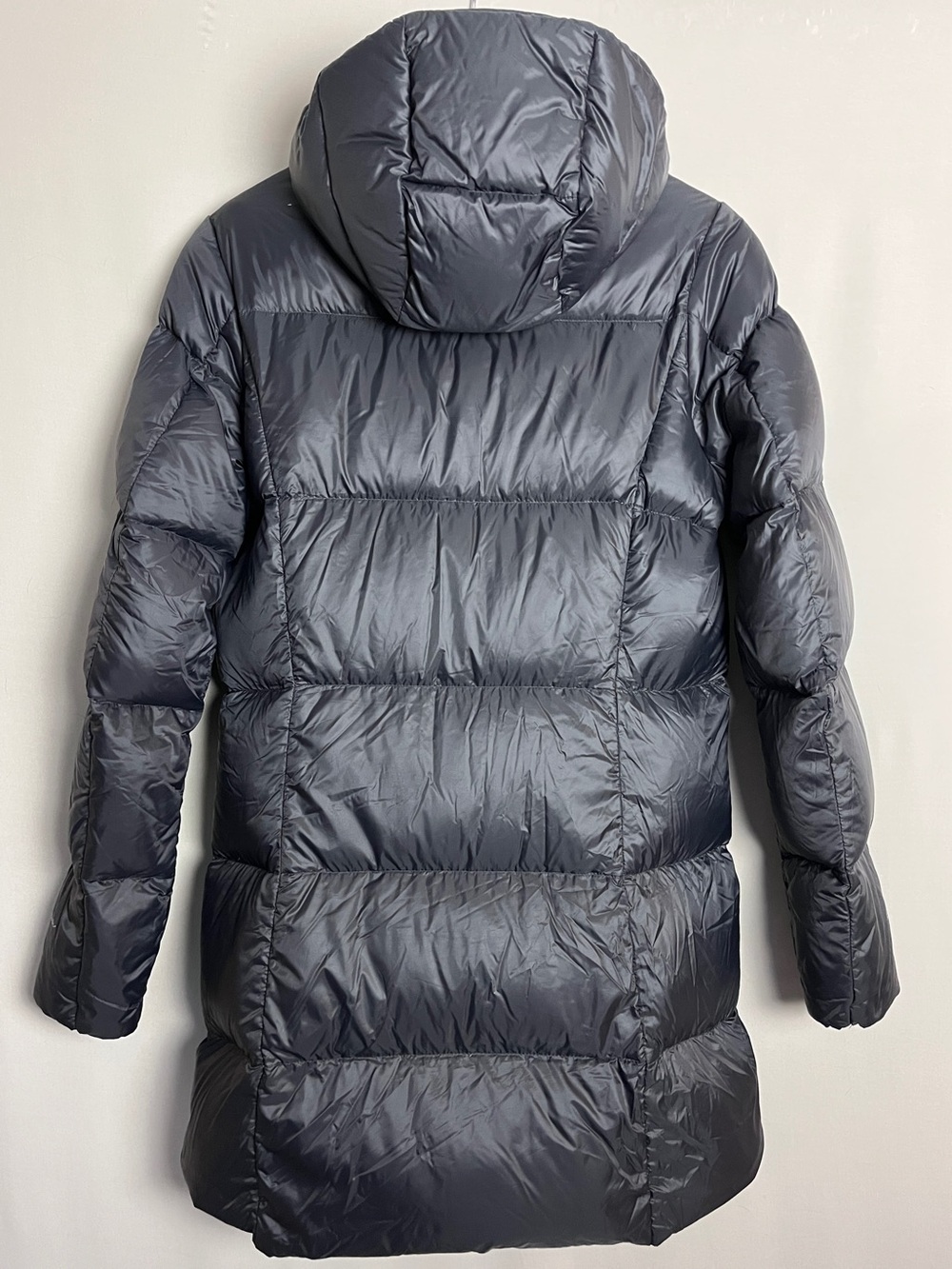 Eddie Bauer EB550 Down Parka Women's Small Black Hooded Long Puffer Coat Size S - Picture 2 of 11